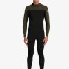 Mens Quiksilver Wetsuits | 3/2Mm Everyday Sessions Back Zip Wetsuit Black/ Ash