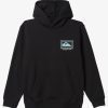 Boys Quiksilver Jackets | Boy'S 8-16 Perfect Peaking Stingrayhoody Pullover Sweatshirt Black