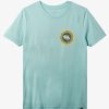 Boys Quiksilver Tees | Boy'S 8-16 Omni Circle T-Shirt Pastel Turquoise