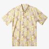 Waterman Quiksilver | Waterman Plaid Flight Short Sleeve Shirt Brown Rice Checked Flight