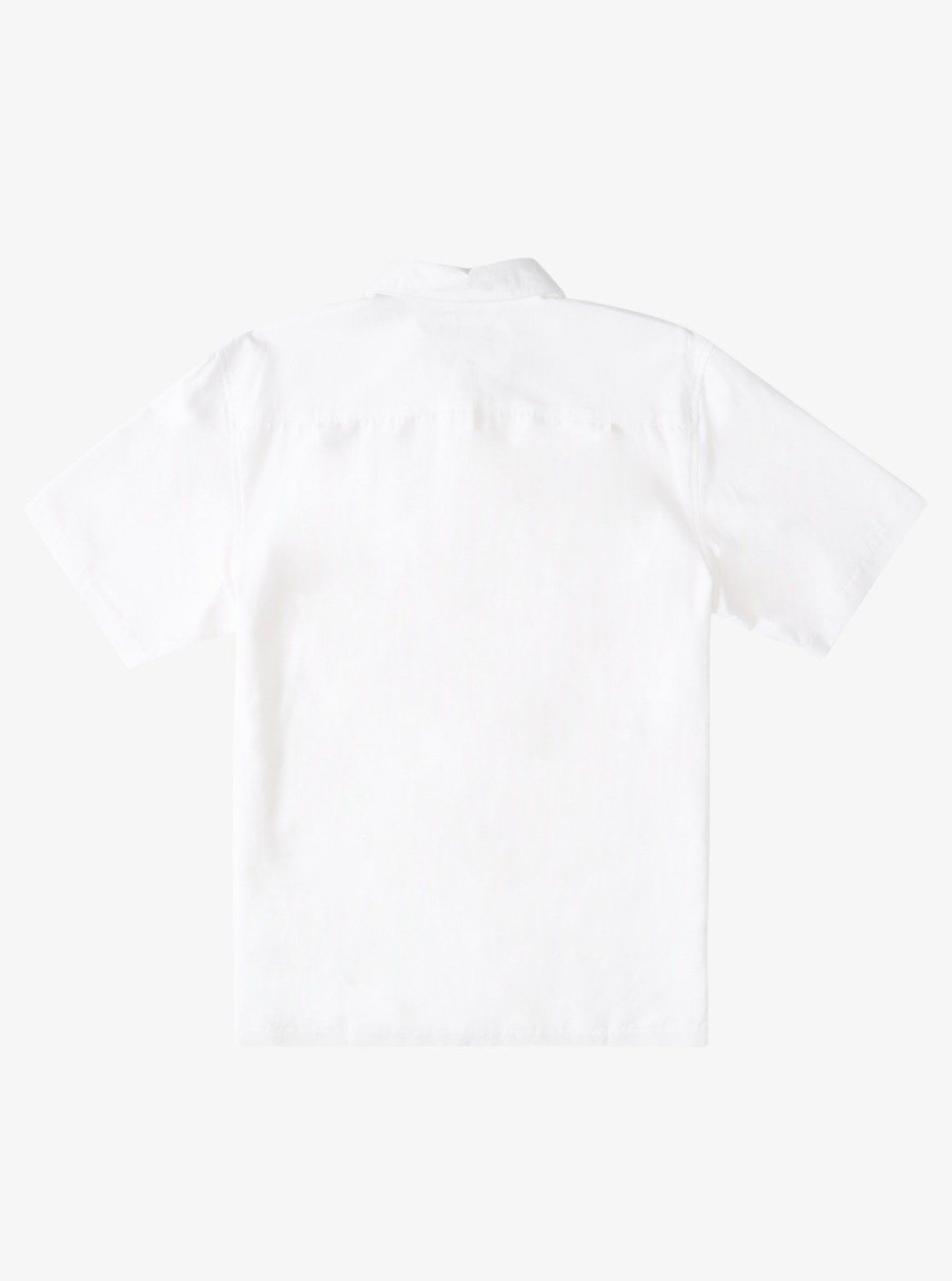 Waterman Quiksilver | Waterman Tahiti Palms Premium Anti-Wrinkle Shirt White