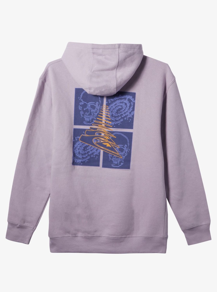 Mens Quiksilver Sweatshirts & Hoodies | E Rockin Hoodie Pullover Sweatshirt Pastel Lilac