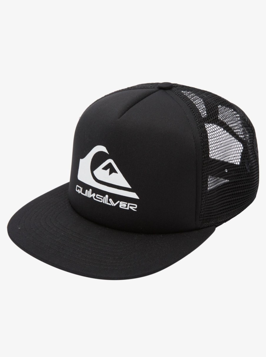 Mens Quiksilver Hats | Foamslayer Trucker Hat Black