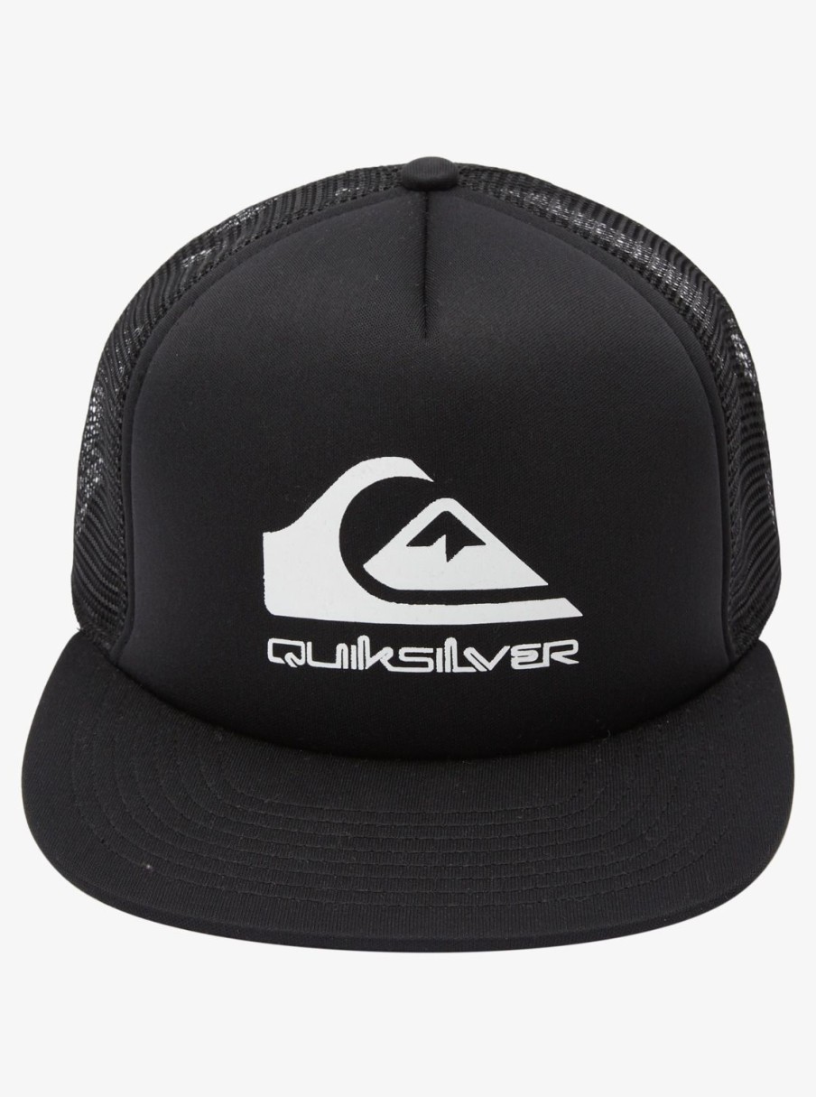 Mens Quiksilver Hats | Foamslayer Trucker Hat Black