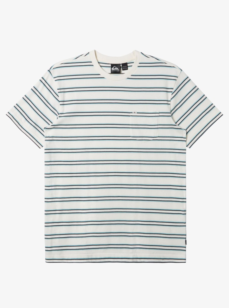 Mens Quiksilver Shirts & Polos | Cruiser Pocket Tee Knit Snow White Cruiser Pkt Tee