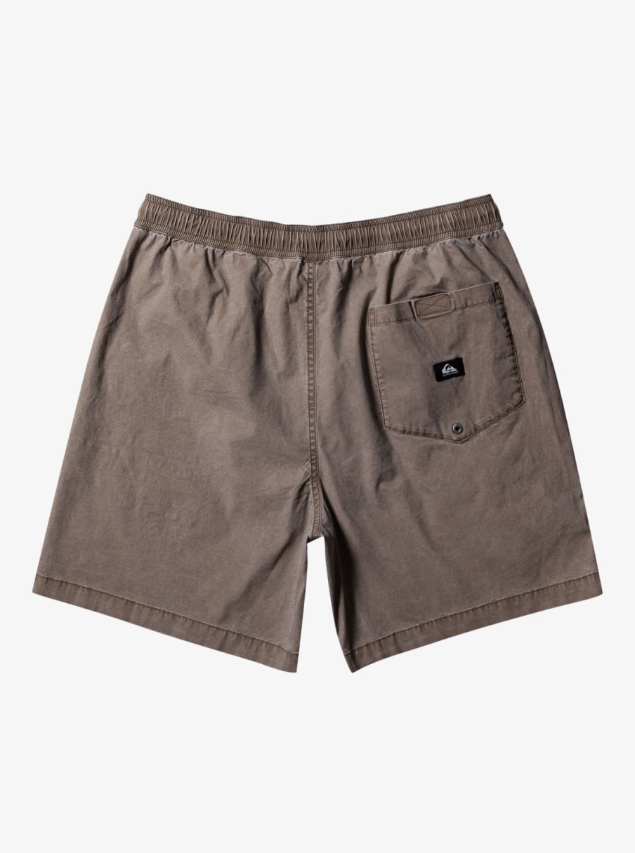 Mens Quiksilver Shorts & Amphibians | Taxer Elastic Waist Shorts Chocolate Chip