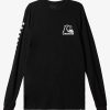 Mens Quiksilver Tees | The Original Long Sleeve T-Shirt Black