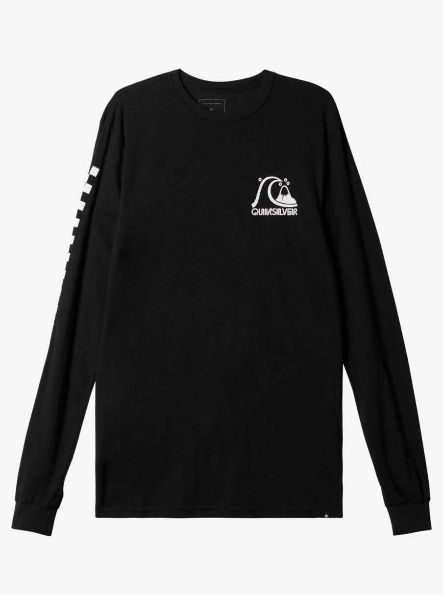 Mens Quiksilver Tees | The Original Long Sleeve T-Shirt Black