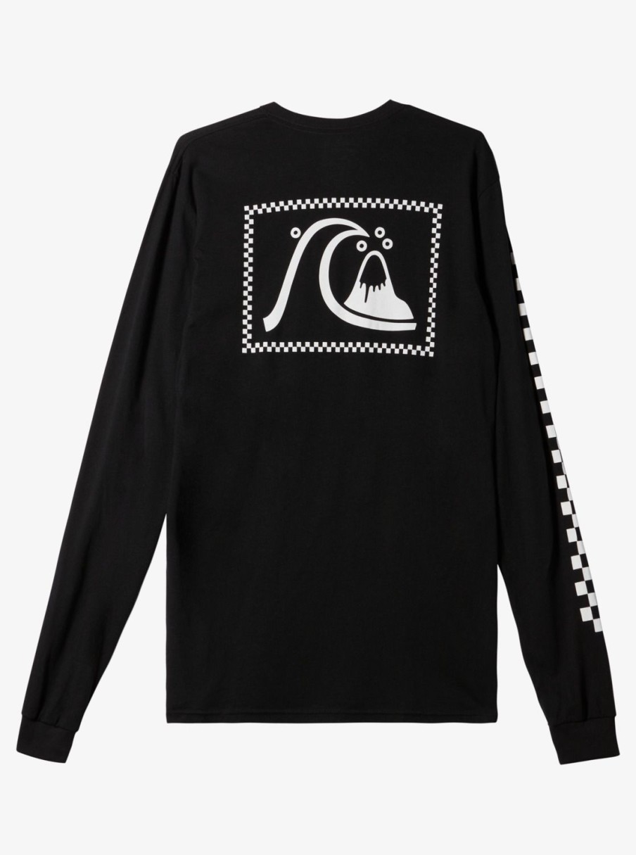 Mens Quiksilver Tees | The Original Long Sleeve T-Shirt Black