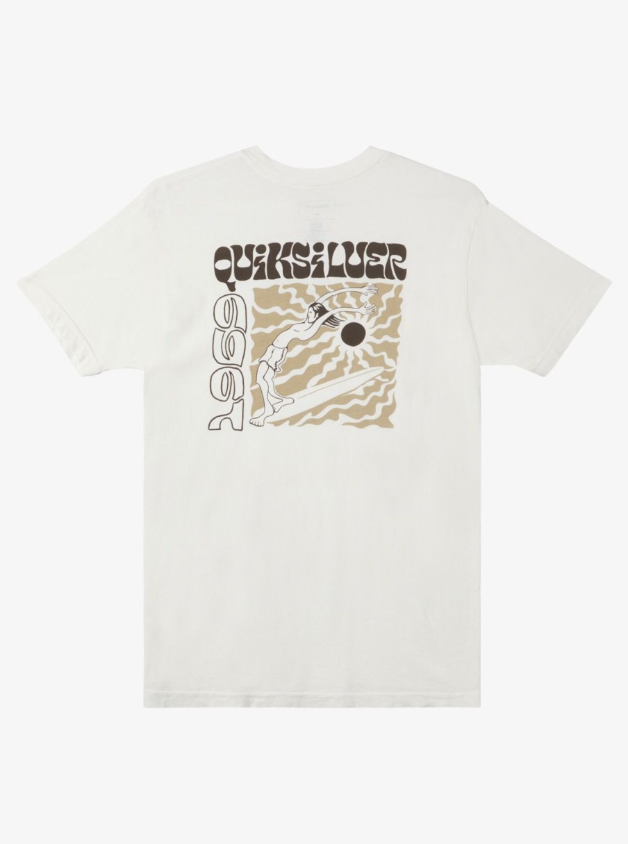 Mens Quiksilver Tees | Enjoy The Ride Mtz T-Shirt Gardenia