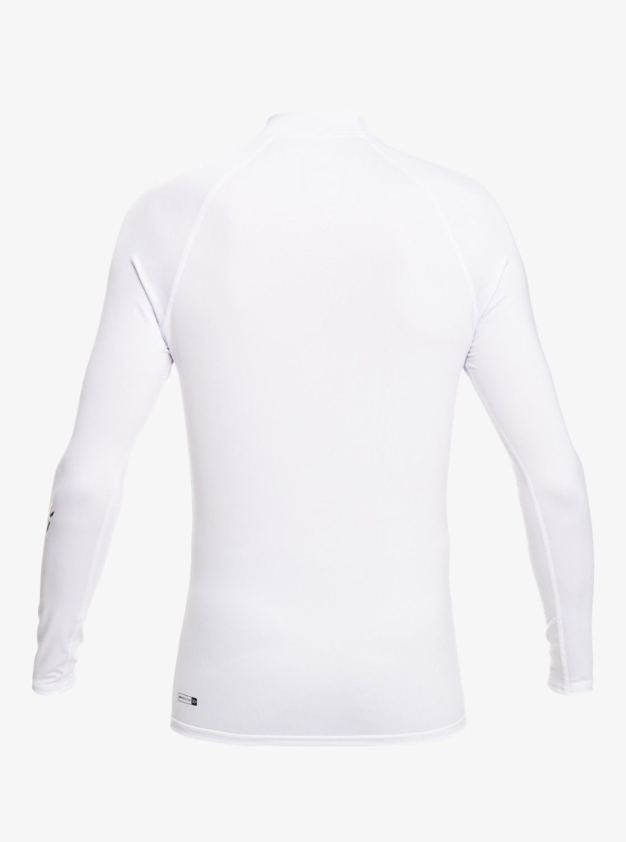 Mens Quiksilver Rashguards | All Time Long Sleeve Upf 50 Rashguard White