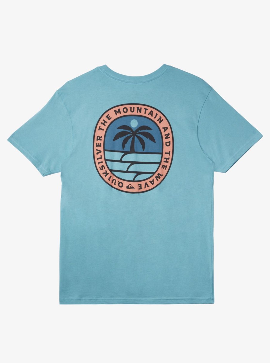 Mens Quiksilver Tees | Solo Arbol T-Shirt Reef Waters