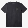 Mens Quiksilver Tees | Surf Lockup T-Shirt Charcoal Heather