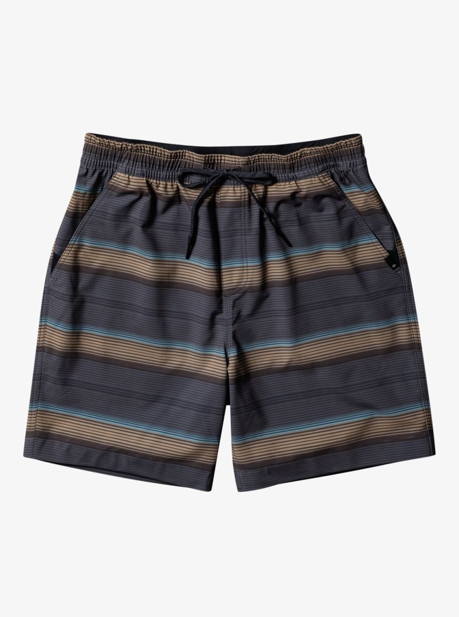 Mens Quiksilver Boardshorts | Taxer Print 18" Amphibian Boardshorts Plage