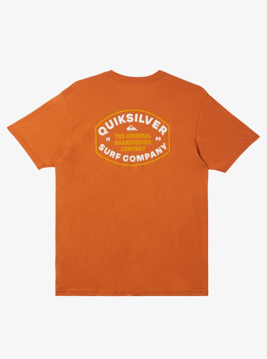 Mens Quiksilver Tees | Stay In Bounds T-Shirt Mango