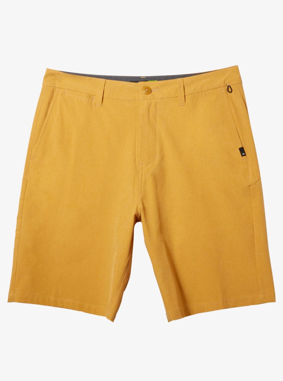 Mens Quiksilver Boardshorts | Union Heather 20" Amphibian Boardshorts For Young Men Mustard