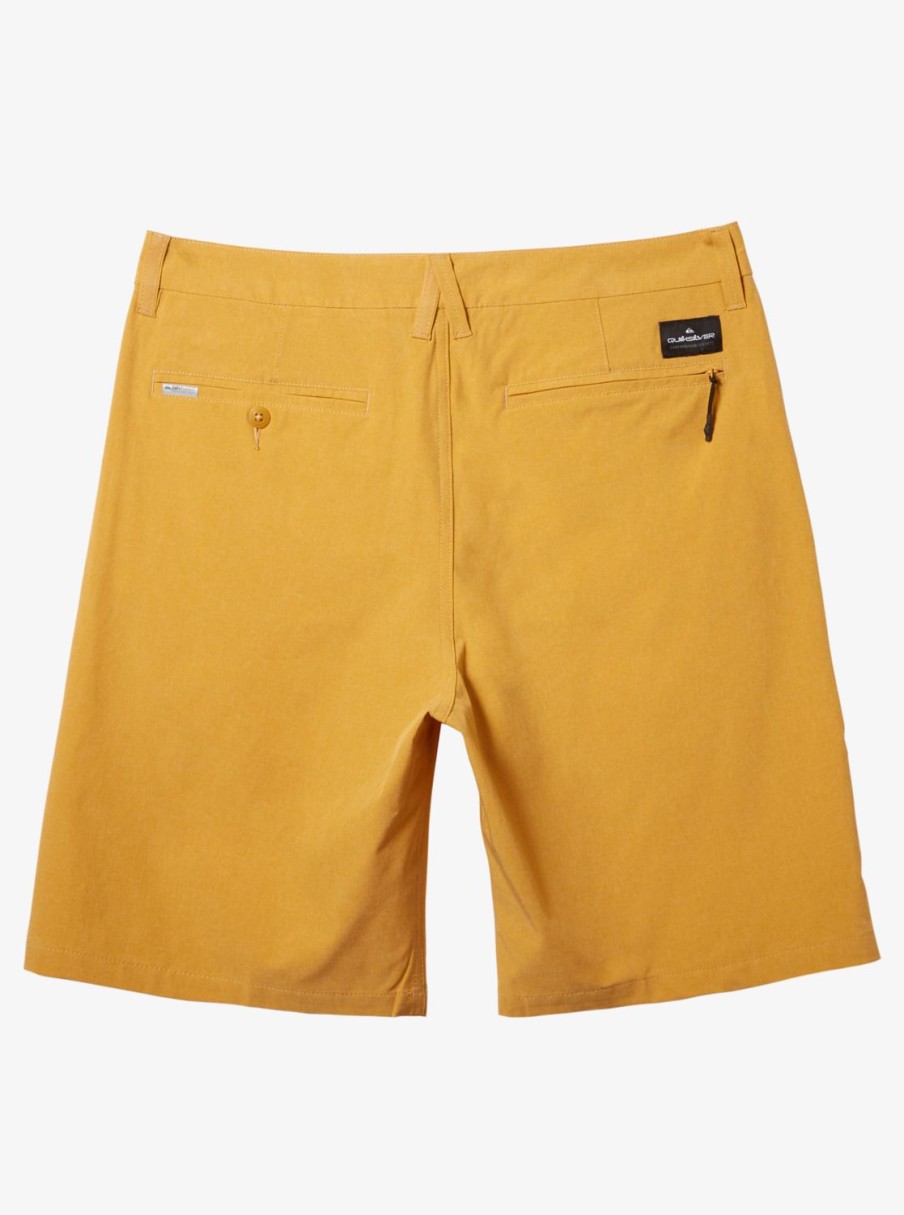 Mens Quiksilver Boardshorts | Union Heather 20" Amphibian Boardshorts For Young Men Mustard