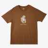 Mens Quiksilver Tees | Quiksilver X Saturdays Nyc Graphic T-Shirt Sepia