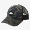 Mens Quiksilver Hats | Hawaii Islands Camo Trucker Hat Thyme