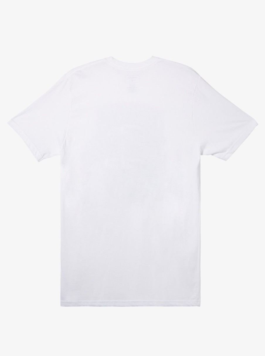 Mens Quiksilver Tees | Land Down Under T-Shirt White