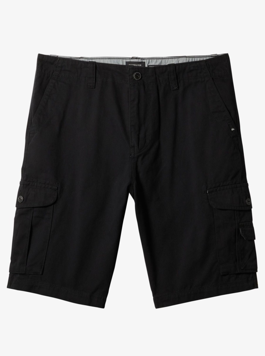 Mens Quiksilver Shorts & Amphibians | Crucial Battle Cargo Shorts For Men Black