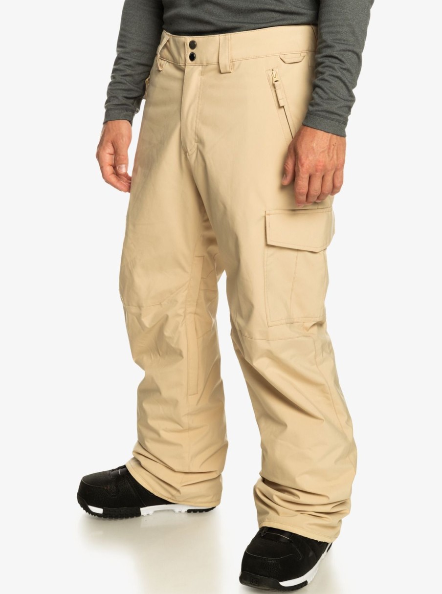 Mens Quiksilver Snow Pants | Porter Insulated Snow Pants Pale Khaki