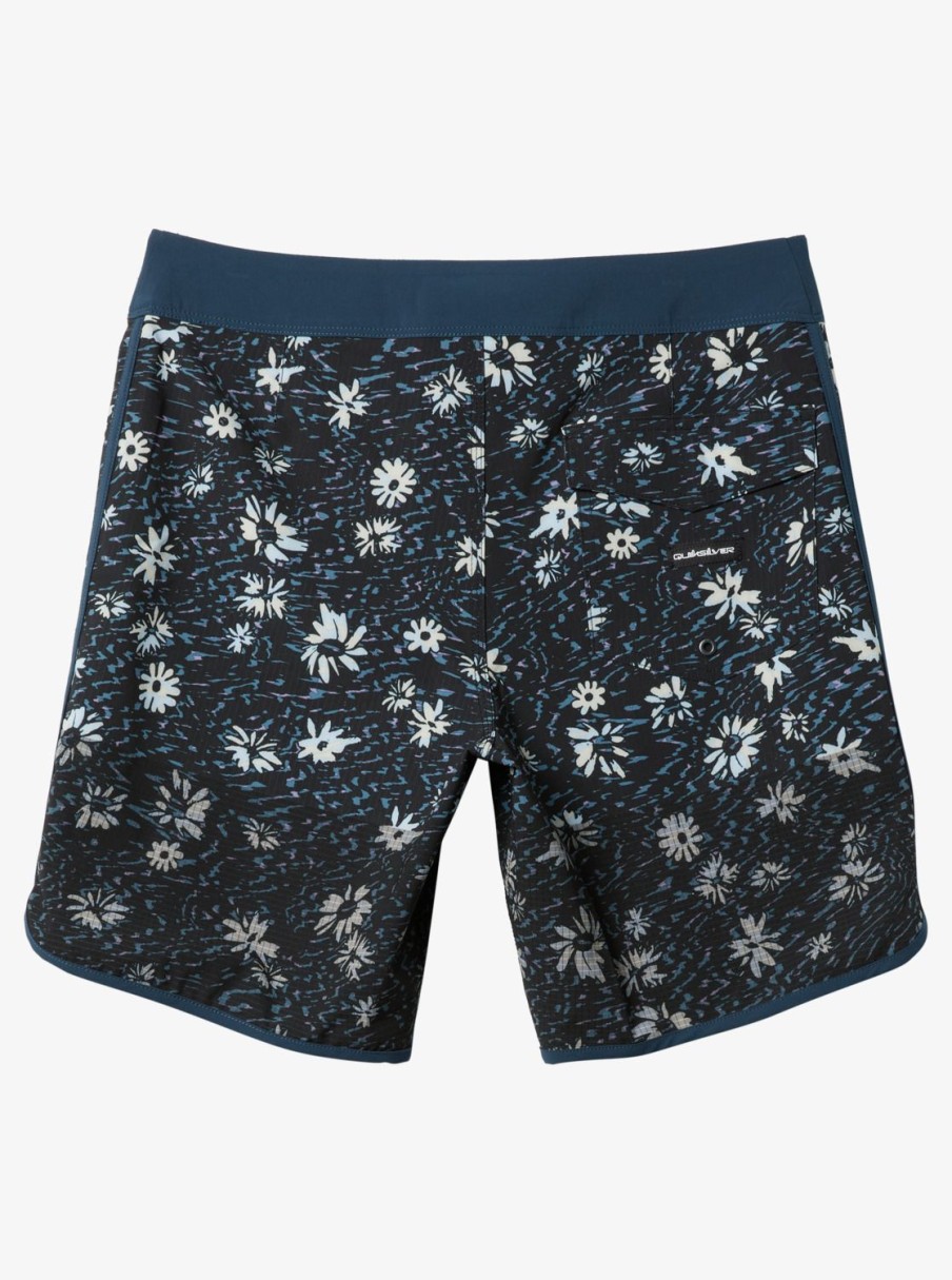 Mens Quiksilver Boardshorts | Highline Scallop 19" Boardshorts Midnight Navy