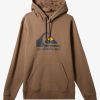 Mens Quiksilver Sweatshirts & Hoodies | Big Logo Pullover Hoodie Fossil