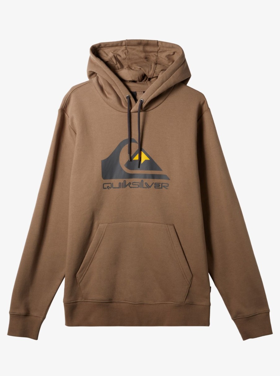 Mens Quiksilver Sweatshirts & Hoodies | Big Logo Pullover Hoodie Fossil