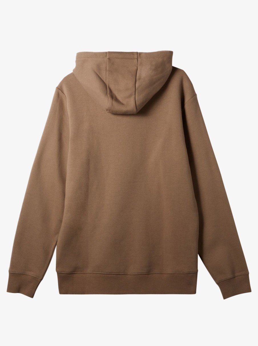 Mens Quiksilver Sweatshirts & Hoodies | Big Logo Pullover Hoodie Fossil