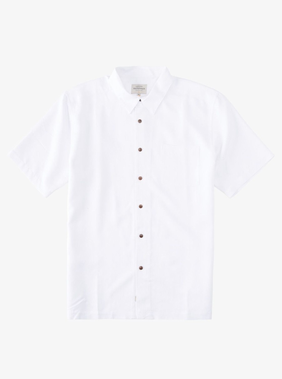 Waterman Quiksilver | Waterman Manele Bay Short Sleeve Shirt White