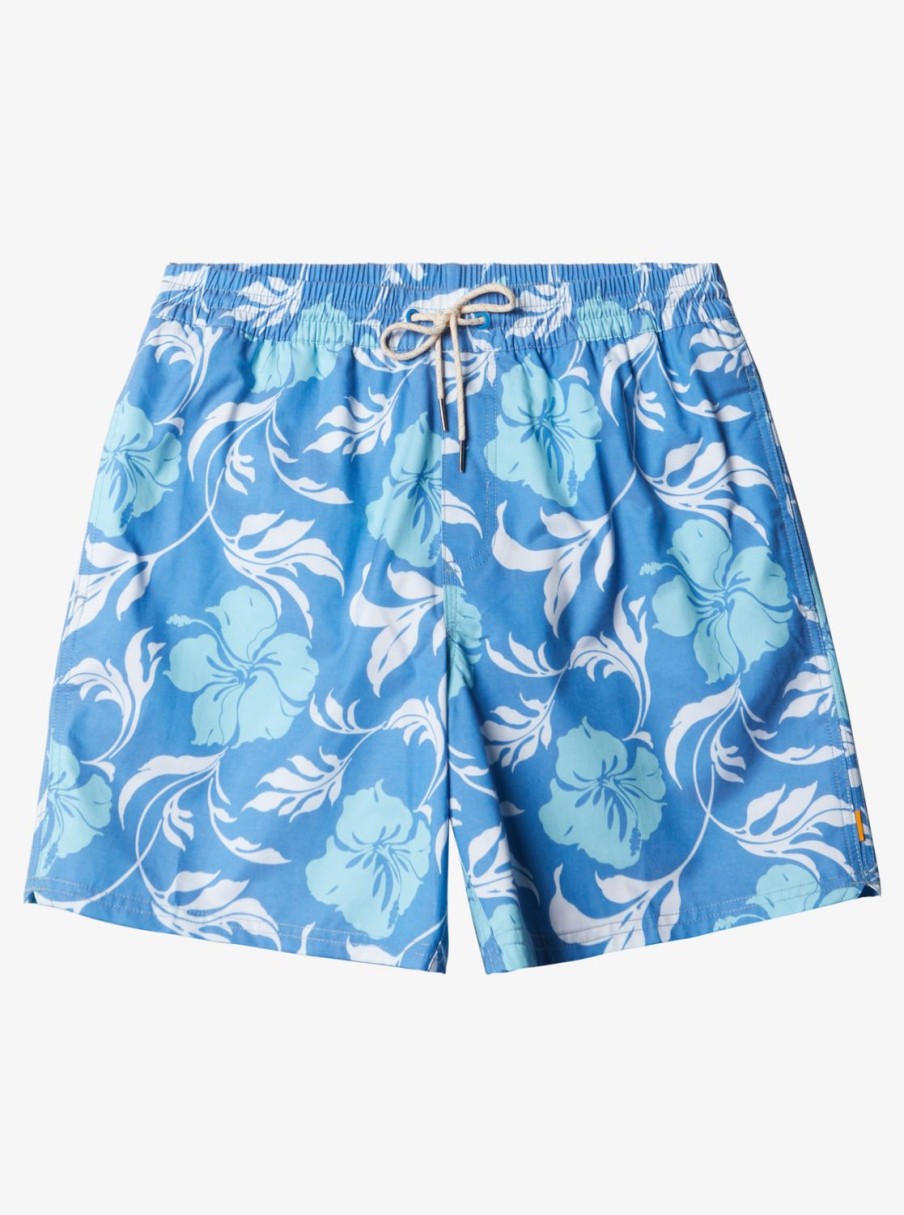 Mens Quiksilver Elastic Waist | Waterman Big Charmer Volleys Directoire Blue Vly Big Charm