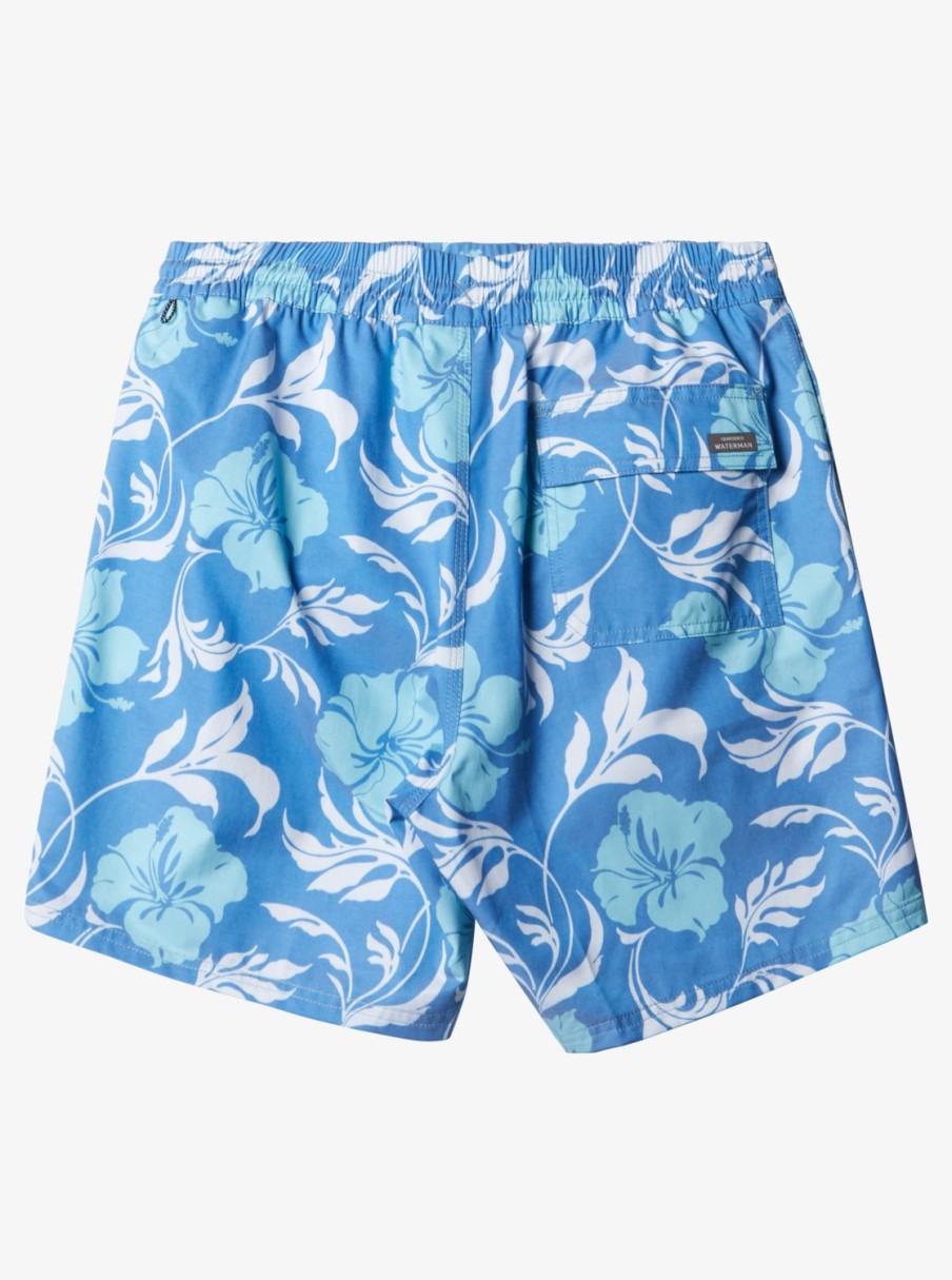 Mens Quiksilver Elastic Waist | Waterman Big Charmer Volleys Directoire Blue Vly Big Charm