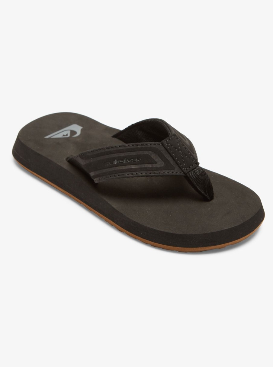 Boys Quiksilver Sandals | Boy'S 8-16 Monkey Wrench Core Sandals Black 1