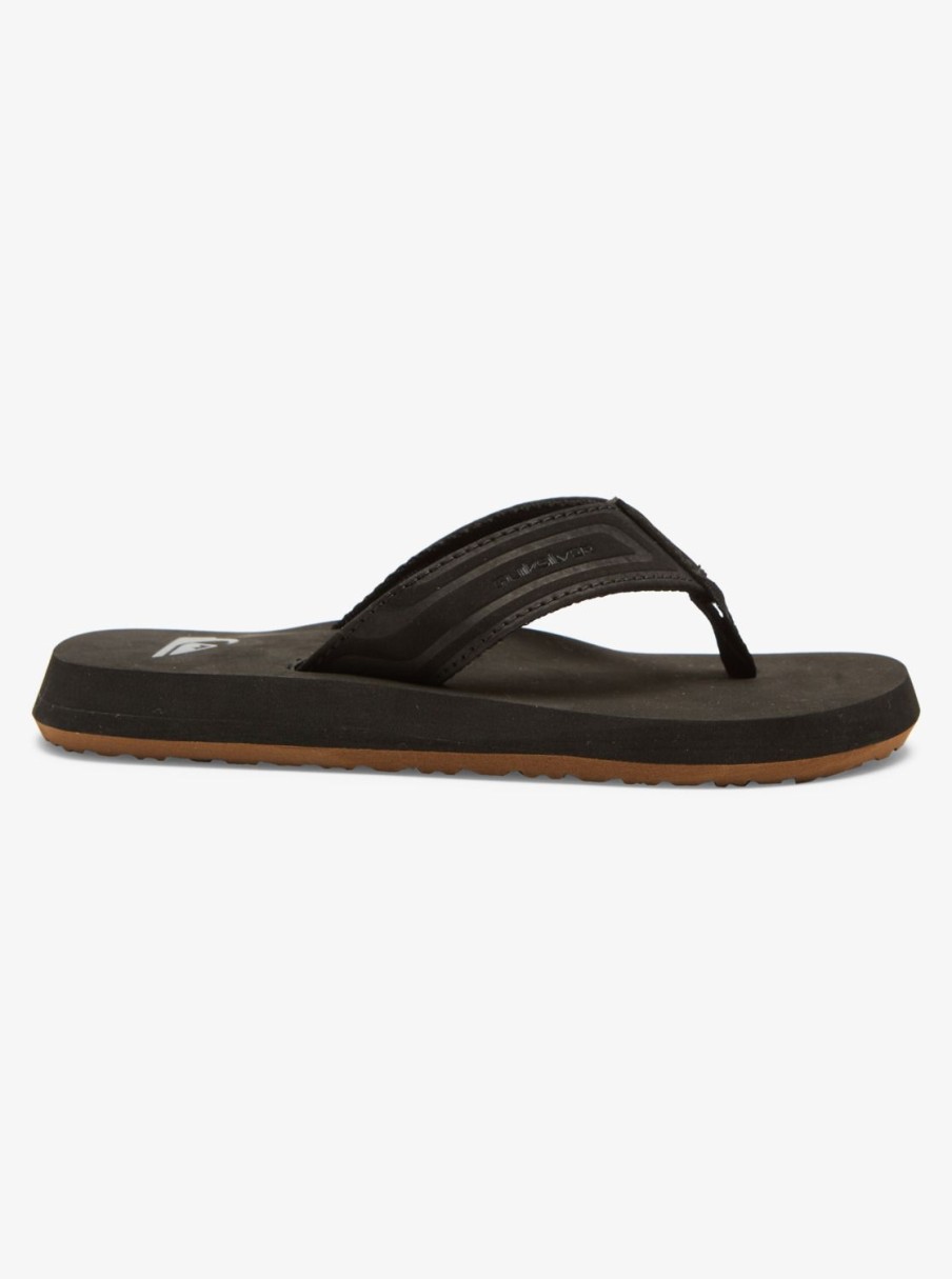 Boys Quiksilver Sandals | Boy'S 8-16 Monkey Wrench Core Sandals Black 1