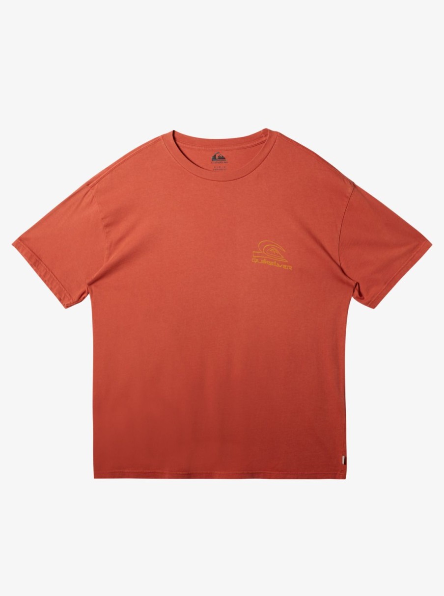 Mens Quiksilver Tees | Natural Vibe T-Shirt Baked Clay