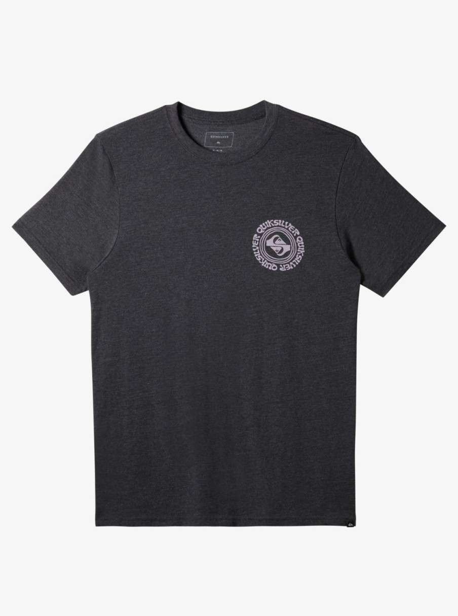 Mens Quiksilver Tees | Full Circle T-Shirt Charcoal Heather