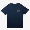 Mens Quiksilver Tees | Bubble Outline T-Shirt Clear Sky