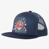 Boys Quiksilver Hats | Boy'S 8-16 Rat Pack Trucker Hat Navy Blazer