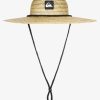 Boys Quiksilver Hats | Boy'S 8-16 Pierside Straw Lifeguard Hat Natural