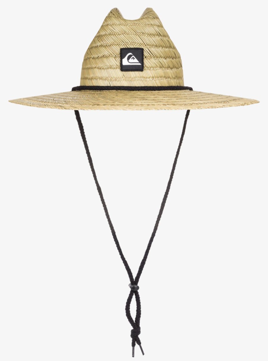 Boys Quiksilver Hats | Boy'S 8-16 Pierside Straw Lifeguard Hat Natural