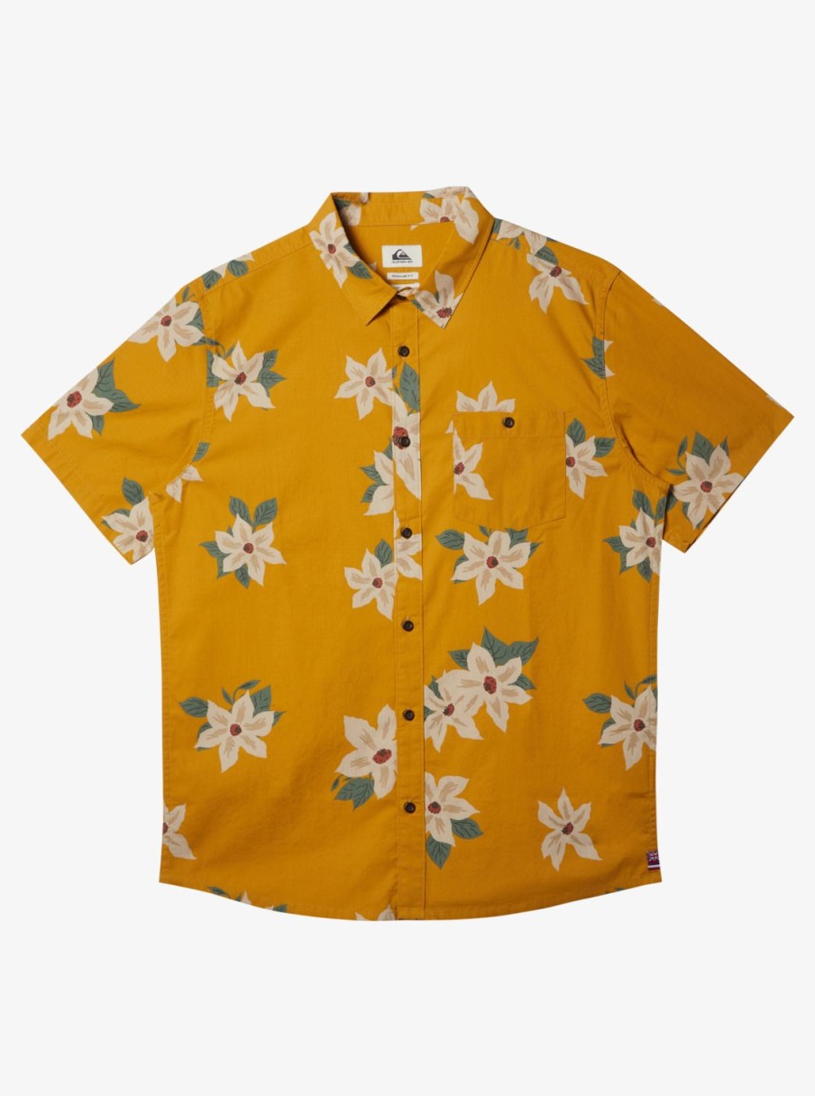 Mens Quiksilver Shirts & Polos | Hawaii Lei Day Woven Hawaiian Shirt Mustard