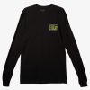 Mens Quiksilver Tees | Taking Roots Long Sleeve T-Shirt Black