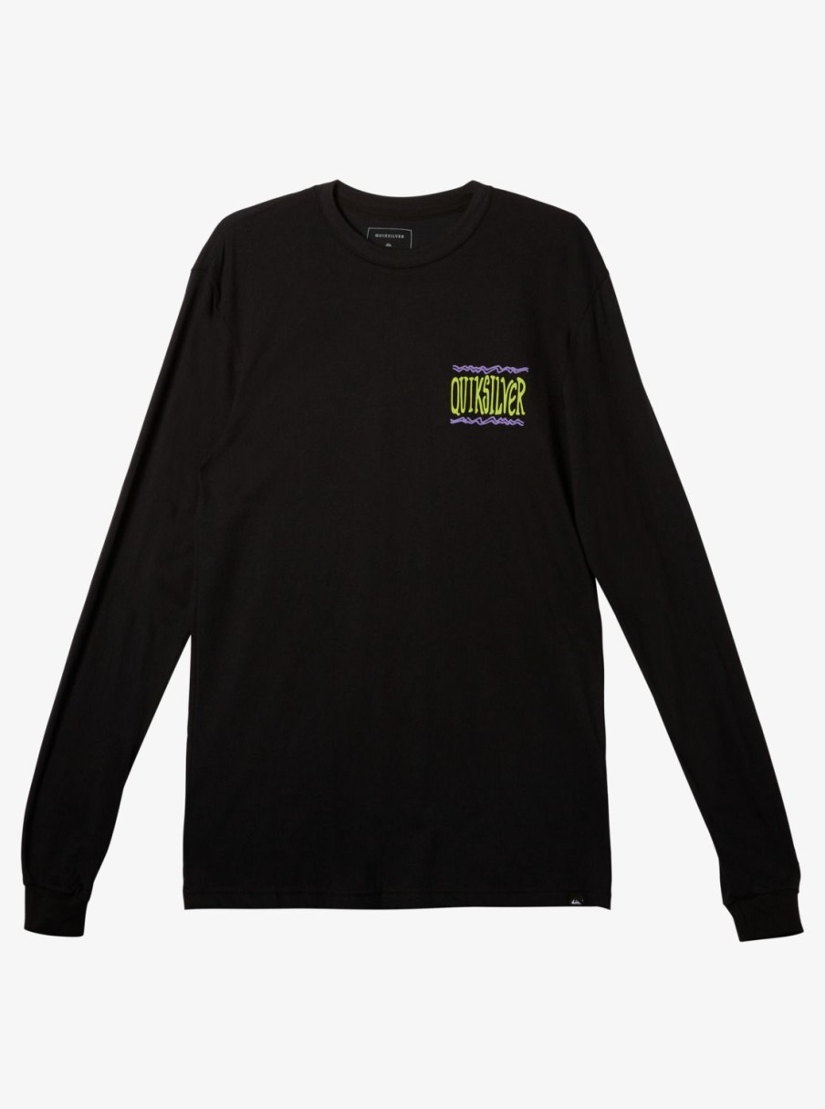 Mens Quiksilver Tees | Taking Roots Long Sleeve T-Shirt Black