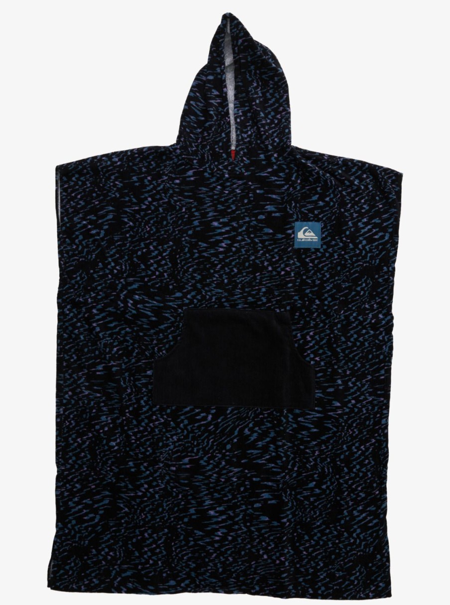 Mens Quiksilver Towels | Hoody Towel Beach Towel Future Hippy Midnight Navy