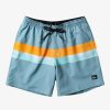 Mens Quiksilver Elastic Waist | Surfsilk Air-Brush 17" Volleys For Men Cameo Blue