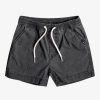 Boys Quiksilver Shorts | Boy'S 2-7 Taxer Elastic Waist Shorts Black