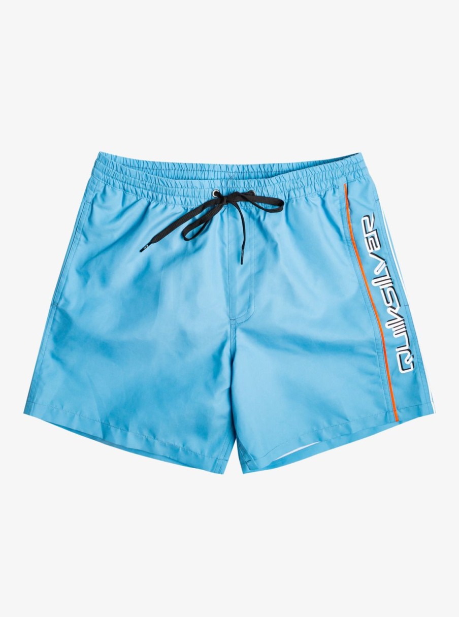 Mens Quiksilver Elastic Waist | Everyday Vert 16" Volleys Azure Blue