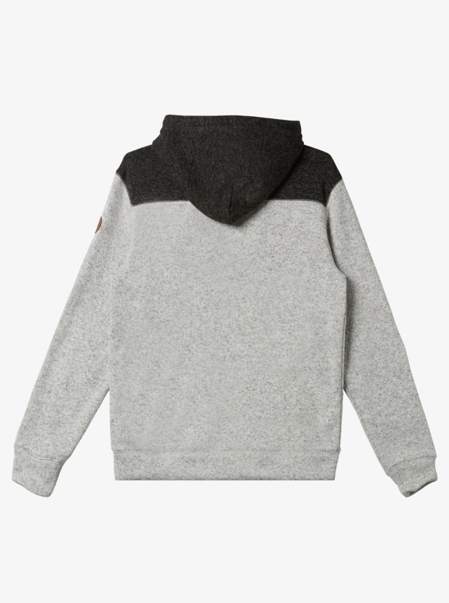 Mens Quiksilver Sweatshirts & Hoodies | Keller Zip-Up Hoodie Light Grey Heather