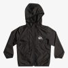 Boys Quiksilver Jackets | Boy'S 2-7 Everyday Track Jacket Black